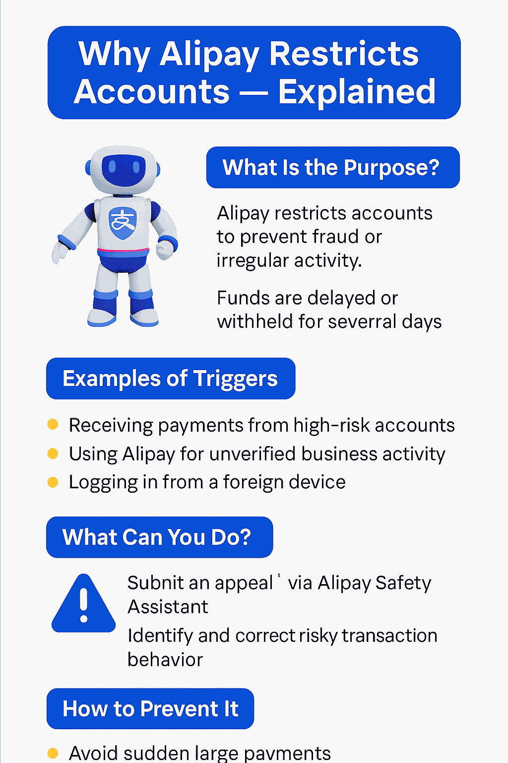 Why Alipay Restricts Accounts (Safety Assistant Message Explained)