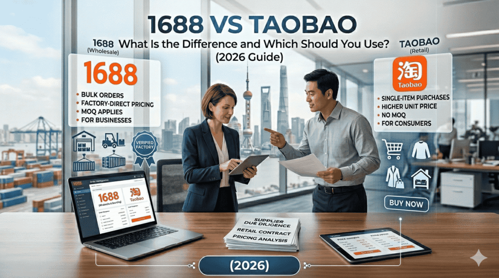 1688 vs Taobao What Is the Difference and Which Should You Use (2026)