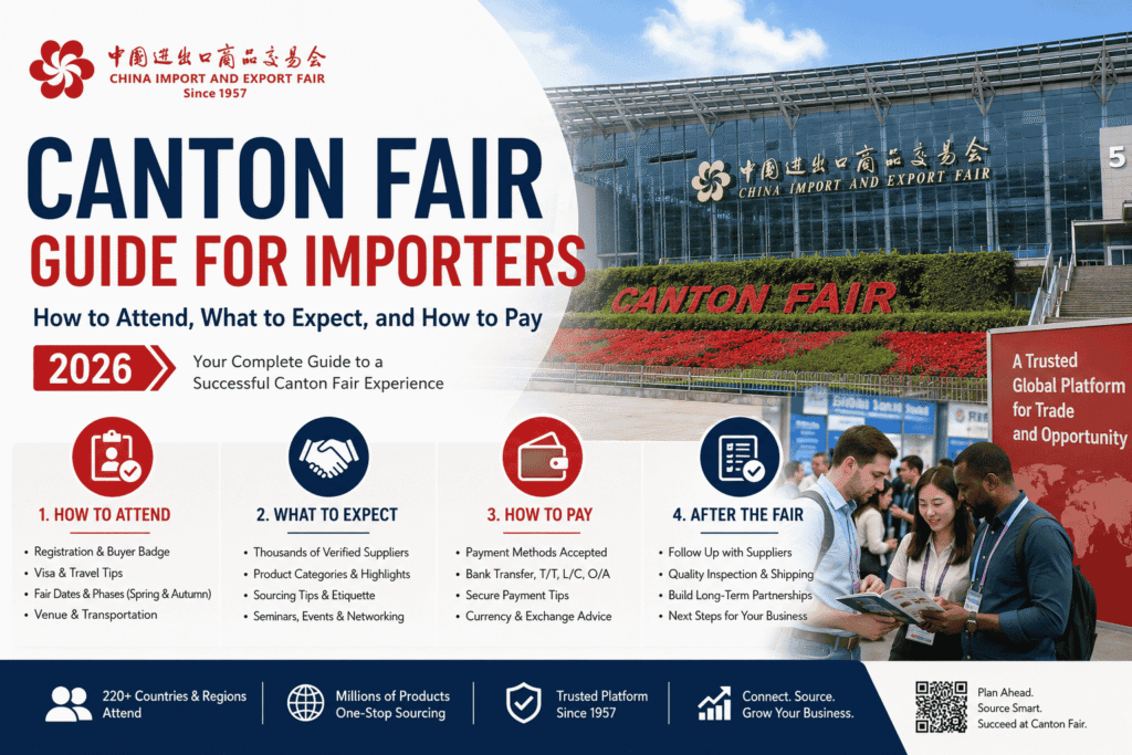 Canton Fair Guide for Importers How to Attend, What to Expect, and How to Pay (2026)
