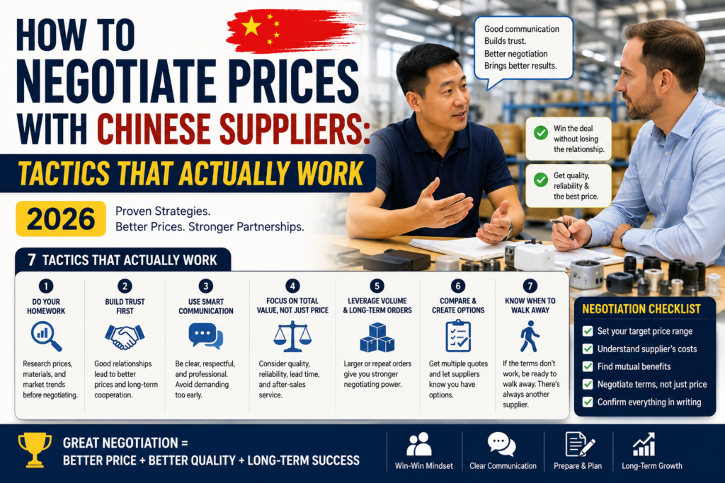 How to Negotiate Prices with Chinese Suppliers Tactics That Actually Work (2026)