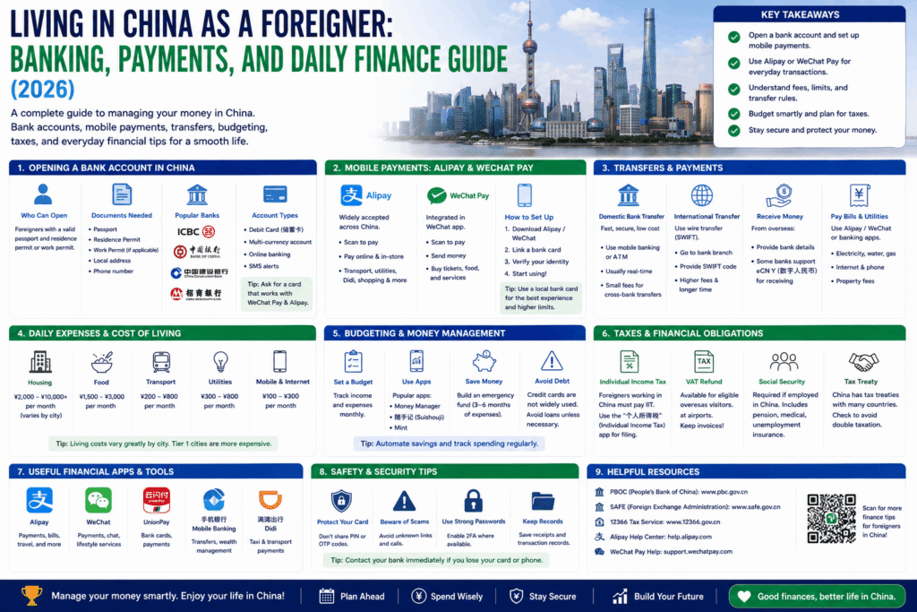 Living in China as a Foreigner Banking, Payments, and Daily Finance Guide (2026)