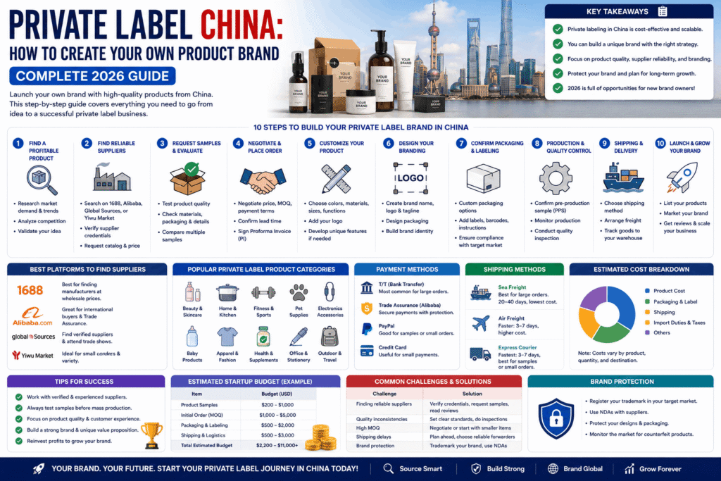 Private Label China How to Create Your Own Product Brand (Complete 2026 Guide)
